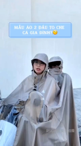 ( loại 2 người) Áo mưa cánh dơi nửa trước trong suốt cao cấp size 5XL- vải OXFORD  bền đẹp- ko ngấm che phủ toàn thân kèm kính chắn mưa.