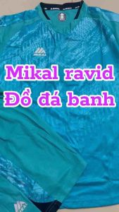 Quần áo đá banh Mikal Ravid - vải mè sọc mềm mịn thoáng mát thấm hút mồ hôi tốt