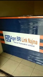 Meja Kasir Etalase BRILINK BerLogo Nama Bisa Request. Pemesanan Jabodetabek