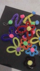 Gantungan Kunci / Gantungan Kunci Kawat Bulu