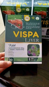 Vispa Liver hộp 30 viên hàng chính hãng hỗ trợ mát gan giải độc tăng cường chức năng gan giảm ngứaviêm gan do uống nhiều bia rượu