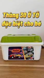 Hộp đồ chơi trẻ em 30 ô tô kim loại