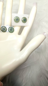 natural jadeite silver plated white gold ear ring  天然玉石银耳钉  天然缅甸A翡翠natural Myanmar A jadeite (limited edition)