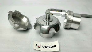 TUTUP TANGKI BENSIN UNIVERSAL ALUMUNIUM CRF 150L KLX 150 BF S L G D TRACKER 150 KTM TS DLL