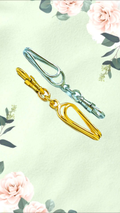 Spring Pin + 360 Rotating Eagle Hook Stainless Steel Keychain & Amulet DIY Clip不锈钢弹簧佛牌夹+360旋转鹰钩扣