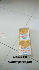 MARINASI BUMBU GORENG TEMPE IKAN dan AYAM satu renteng 12 psc