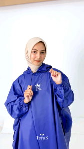 Jas Hujan Ponco Betmen Kelelawar Pria Wanita Terbaik Bahan PVC Karet Tebal Elastis Anti Rembes