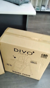 Coby Divo Junior Dining High Chair -Grey (New) Divo Baby High Chair 6 Months to 6 Years Old (Support up to 50 kg)