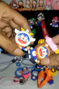 GANTUNGAN KUNCI KARET LUCU / GANCI ANIME KARTUN/ gantungan kunci mobil motor keychain 3D JN1117