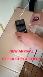 Charger baterai 4slot utk AAA AA taffware indikator led