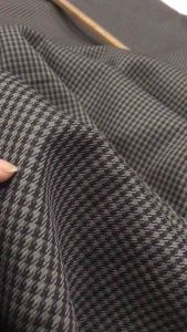 Vải Cotton Bố zích zắc màu xám đậm dày vừa co giãn nhẹ mềm mịn (khổ 1m5)may đầm váy vestcomple Blazer quần tây