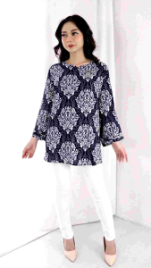Atasan BLus BIG SIZE RAYON ETNIK PREMIUM Terbaru Lengan 7/8 SUPER JUMBO XXXXXL LD 130 CM 5XL 4654#