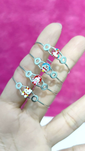 GELANG SELOT ANAK SILVER 925 ASLI LAPIS MAS PUTIH