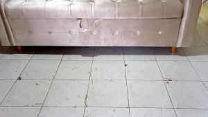 Sofa Bench Storage Cream 180x50