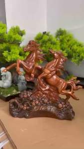 Tượng Phong Thủy Song Mã 2 Con Ngựa Dành Cho Người Tuổi Ngọ Tượng Decor Trang Trí Nhà Cửa Quà Tặng Tân Gia Khai Trương Sinh Nhật Tặng Sếp