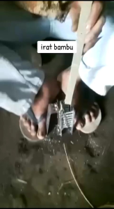 Alat Irat Cacah Perajang Bambu Manual