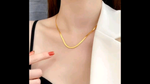 Kalung Premium Lapis Emas - Perhiasan Kalung Pria Wanita Antikarat