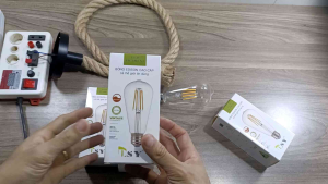 Bóng đèn led Edison ST64 4W chỉnh Dimmer sáng vàng