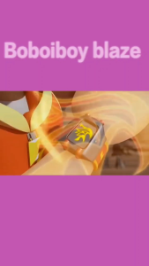 Topi Boboiboy api blaze bonus gelang