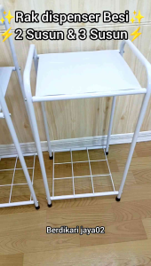 Rak Dispenser / Rak Serbaguna Full Besi / 2 susun & 3 susun