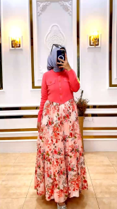 Dress freya NEW - rajut mix plisket import china Ld 110 pj 135