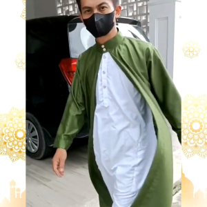 Jubah Gamis Pria | Jubah 2 in 1 | Jubah hanan luar dan dalam kain katun eksklusive class