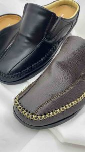 2512/2513 รองเท้าคัทชู ผู้ชาย เปิดส้น DUDE รองเท้าหนัง ลายหนังช้าง คัทชู พื้นเย็บติดจริง พร้อมส่ง มีเก็บปลายทาง