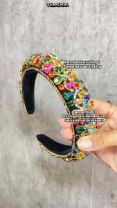 [VELMORRA] Headband Luna Bando Korea Mewah Kristal Diamond Blink Bling