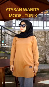 TUNIK POLOS 01√ JUMBO TUNIK POLOS TANGAN KERUT PAKE KARET Baju Wanita Fashion wanita Kaos Wanita Atasan Wanita TUNIK POLOS BAHAN KOMBET 20S