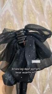 Jepit Rambut Kupu Big Bow Fairy Pita besar Simpul Bunga