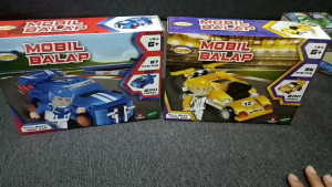 Mainan Anak Mobil Balap 2 in 1 DIY Bongkar Pasang Block Brick Toys PlayGo