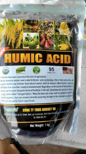 Phân bón lá sinh học Humic acid Powder USA Mỹ dạng vảy miễn gói 1kg