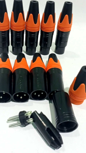 JACK AUDIO JEK CANON XLR MALE DAN XLR FEMALE 5 SET / 5 PASANG PRATT ORIGINAL KUALITAS BAGUS