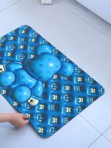 ✳️Ready Stock✳️ 40X60cm Super Absorbent Diatomie mat soft floor mat anti-slip fastdry toilet bathroom 暴力熊硅藻泥地垫