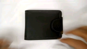 Dompet Lipat Pria Premium model kancing Bahan PU Leather Matte [ FREE STICKER PACK ] | Dompet Aesthetic Trifold | iD Wallet