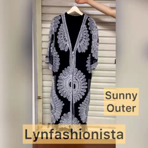 LYNFASHIONISTA - Lace Outer Matahari Brukat Wanita/Sunny Outer BKK Busana Pantai