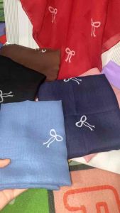 HIJAB SEGIEMPAT BELLA SABLON MOTIF PITA COQUETTE MINI TERBARU MUSLIM