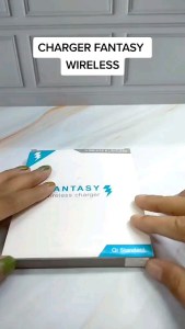 PROMO!!! CHARGER TEMPEL WIRELESS CHARGER FANTASY TEMPEL UNTUK SEMUA MERK HANDPHONE  Charger tempel canggih tanpa kabel charger wireless casan magnet tempel charger fast charging charger wireless murah Charger tempel