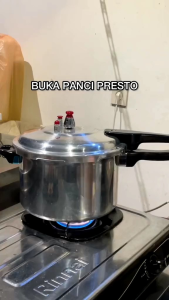 PANCI PRESTO HAPPYCALL 8 LITER dan 4 LITER STAILIS STAIL Merebus - Mengukus - Melunakan/ Presto