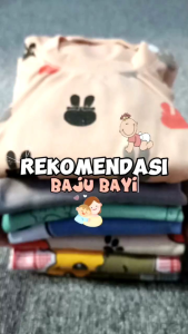 BAJU ANAK PEREMPUAN LAKI LAKI LUCU HARGA 7 SETEL BAJU ANAK SETELAN ANAK BAYI USIA 3 SAMPAI 18 BULAN kancing bahu