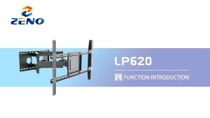 Zeno LP620 Heavy Duty Long Dual Arm TV Wall Mount Holds up to 95 kg Swivel and Tilt TV Mount with 29" Extended Articulating Arms for Most 55-100 inch TVs VESA 800x430mm Fits 16-18 Wood Studs