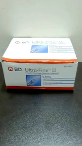 BD Ultra Fine II Insulin Syringe 0.5mL (31G) 8mm