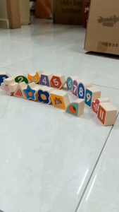 🌻 Ready Stock 🌻🌼 Children Building Blocks/Wooden Puzzle🎁Baby s Birthday Present 🎁 -16x21.5x9cm🌼