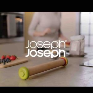 Joseph Joseph PrecisionPin - Rolling Pin with adjustable pastry thickness Dough Rollers Beech Wood