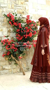 Gamis Syari set SABAYA SERIES By Agoest Hanggono Bisa COD