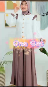 SETELAN CELANA KULOT DEWASA LUNA CRINGKLE AIRFLOW PREMIUM