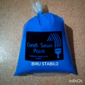 CAT TEMBOK KILOAN 1 KG WARNA BIRU STABILO KWALITAS SUPER