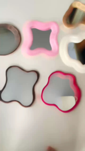 Cermin wave mirror Korean mirror Cermin meja cermin dekorasi dinding