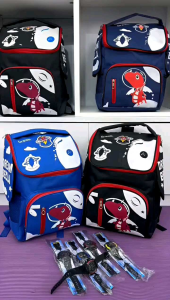 Tas Ransel Sekolah Anak-anak Dino waterproof Untuk Anak Laki-laki Perempuan Ortopedia Desain Tas Ransel