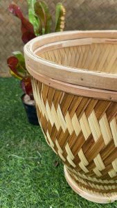 หวด มวยนึ่งข้าวเหนียว ลายไทย 2 ขอบ